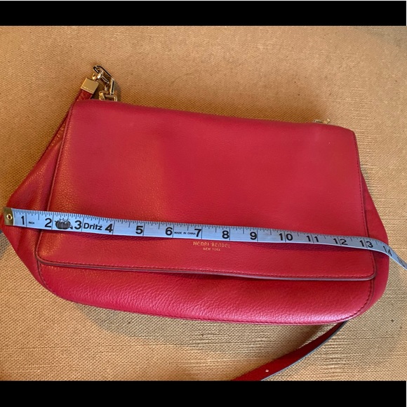 Vintage Henri Bendel Red Saddle Purse - Picture 8 of 8